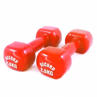 دمبل ایروبیک بانوان روکش‌ دار 2.5 کیلوگرمی رکورد مدل New - دو عددی