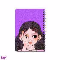 دفترچه یادداشت بامبیلیپ مدل دختر چشم گردالی کد 8505285