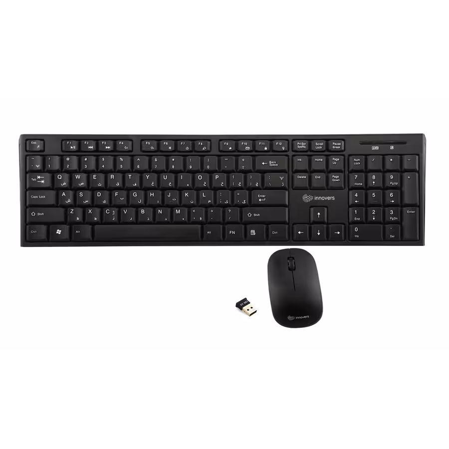 قیمت و خرید کیبورد و ماوس بی سیم اینوورس مدل INNOVERSE IMK-6372RF