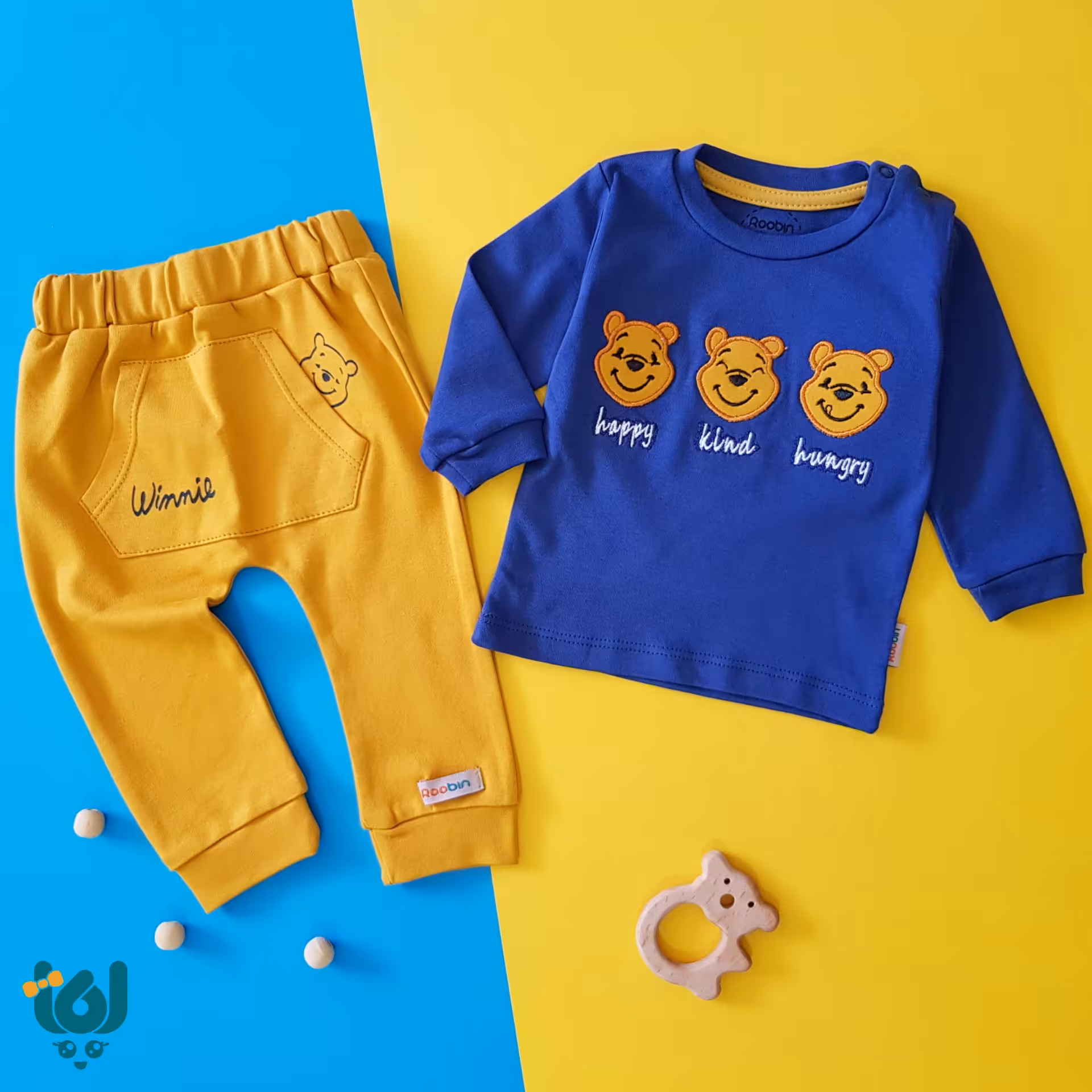 ست بلوز  شلوار اسپرت دخترانه و پسرانه لباس نوزادی و کودک طرح پو