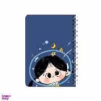 دفترچه یادداشت 80 برگ بامبیلیپ مدل چوبی طرح دختر فضا نورد کد 9678189