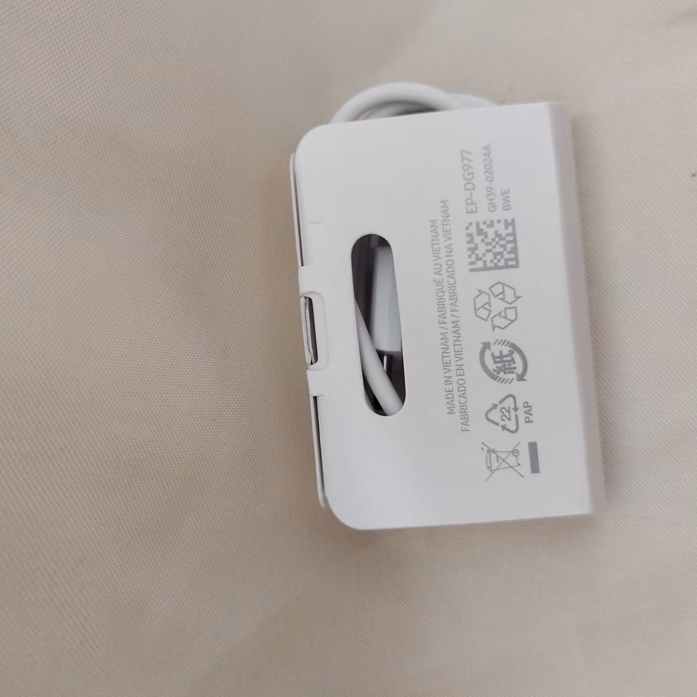 کابل شارژر سوپر فست سامسونگ دو سر تایپ سی NOTE10 سفید

