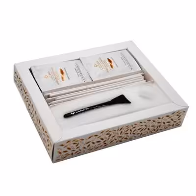 ماسک پودری اسپیرولینا هیدروژلی حاوی کازئین و بذر کتان 12 عددی