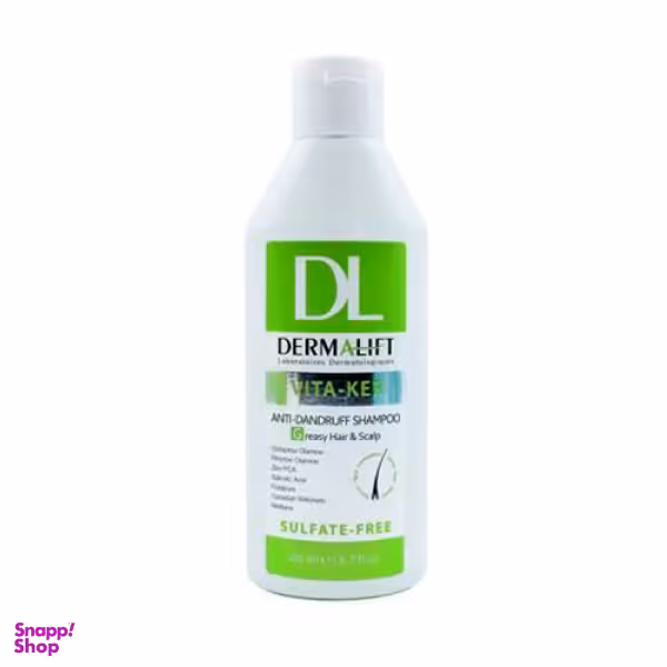 شامپو ضد شوره موی چرب درمالیفت (Dermalift) مدل Vita-ker حجم 200 میلی‌لیتر