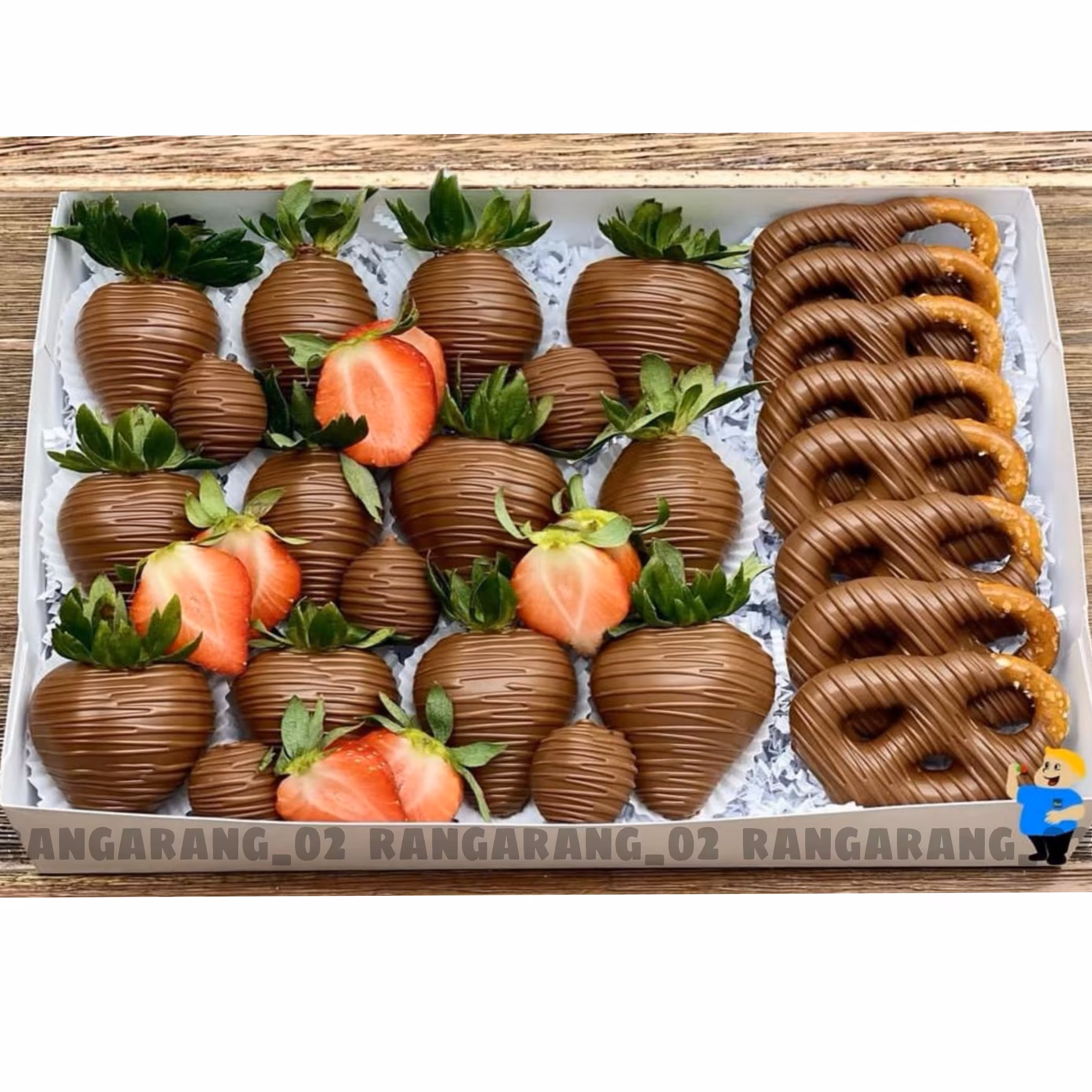 باکس چوب شور و توت فرنگی و ترافل