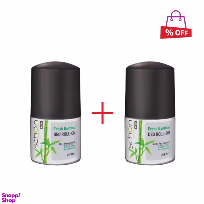رول ضد تعریق مردانه شون (Schon) مدل Fresh Bamboo حجم 50 میلی‌لیتر مجموعه 2 عددی
