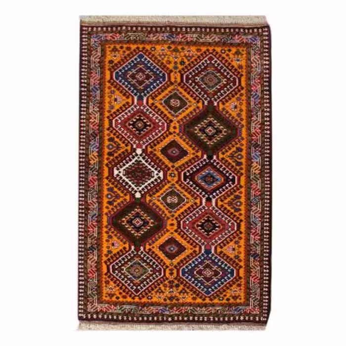 فرش دستبافت یک متری  طرح یلمه کد 1104454