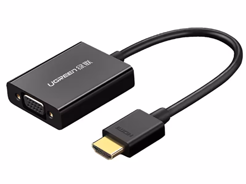 تبدیل HDMI به VGA یوگرین UGREEN 50288 HDMI to VGA Converter with Audio