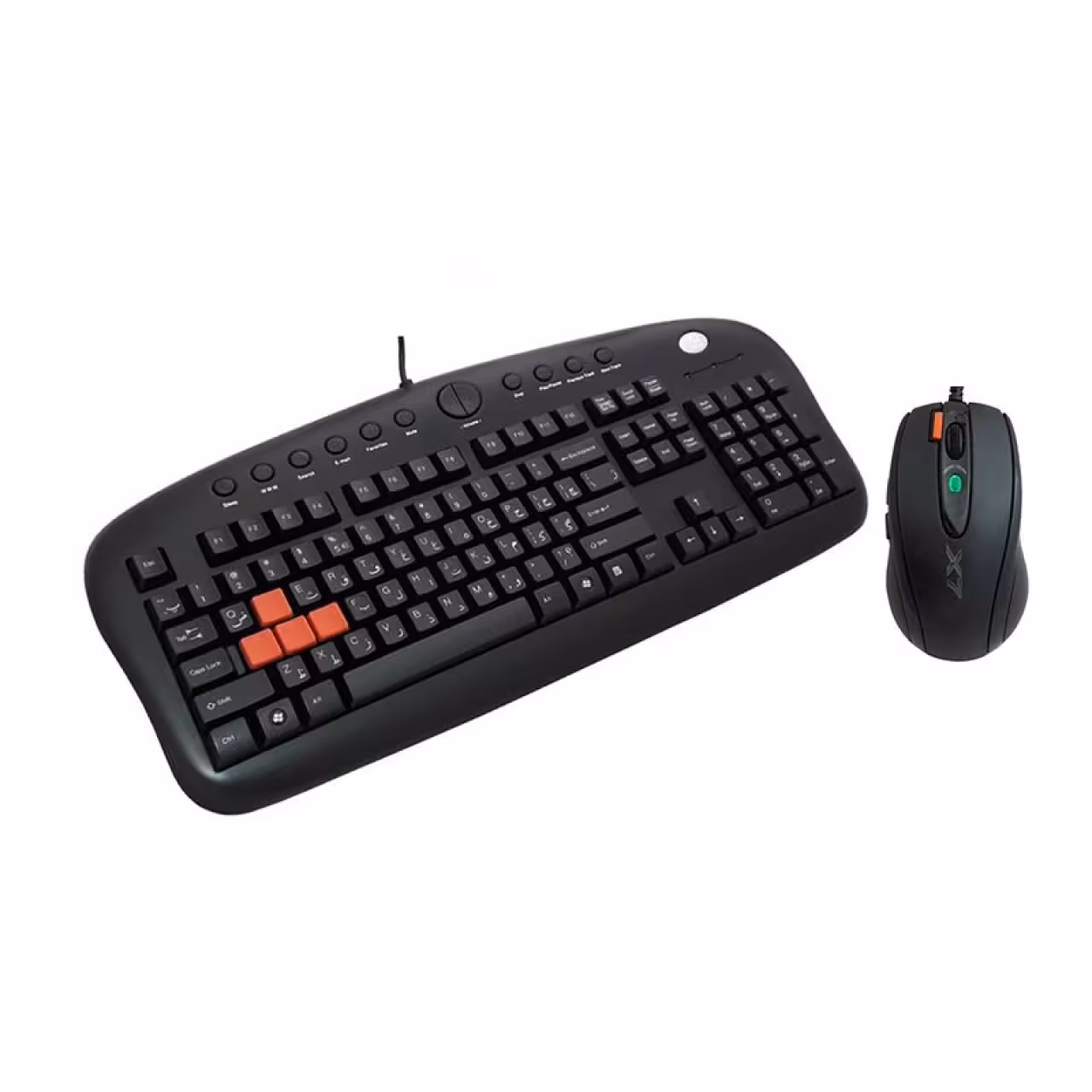 کیبورد و ماوس مخصوص بازی ای فورتک مدل KX2810