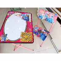 میز تحریر باکس دار تاشو کودک  طرح سیندرلا