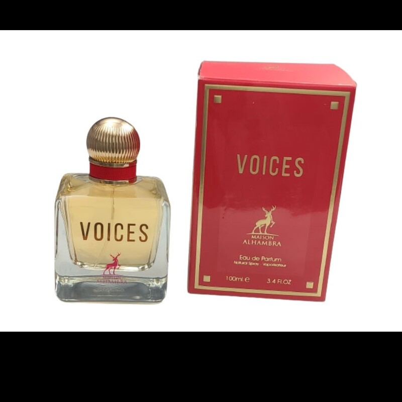 ادکلن VOICES برند الحمبرا مشابه ولنتینو ووس ویوا
