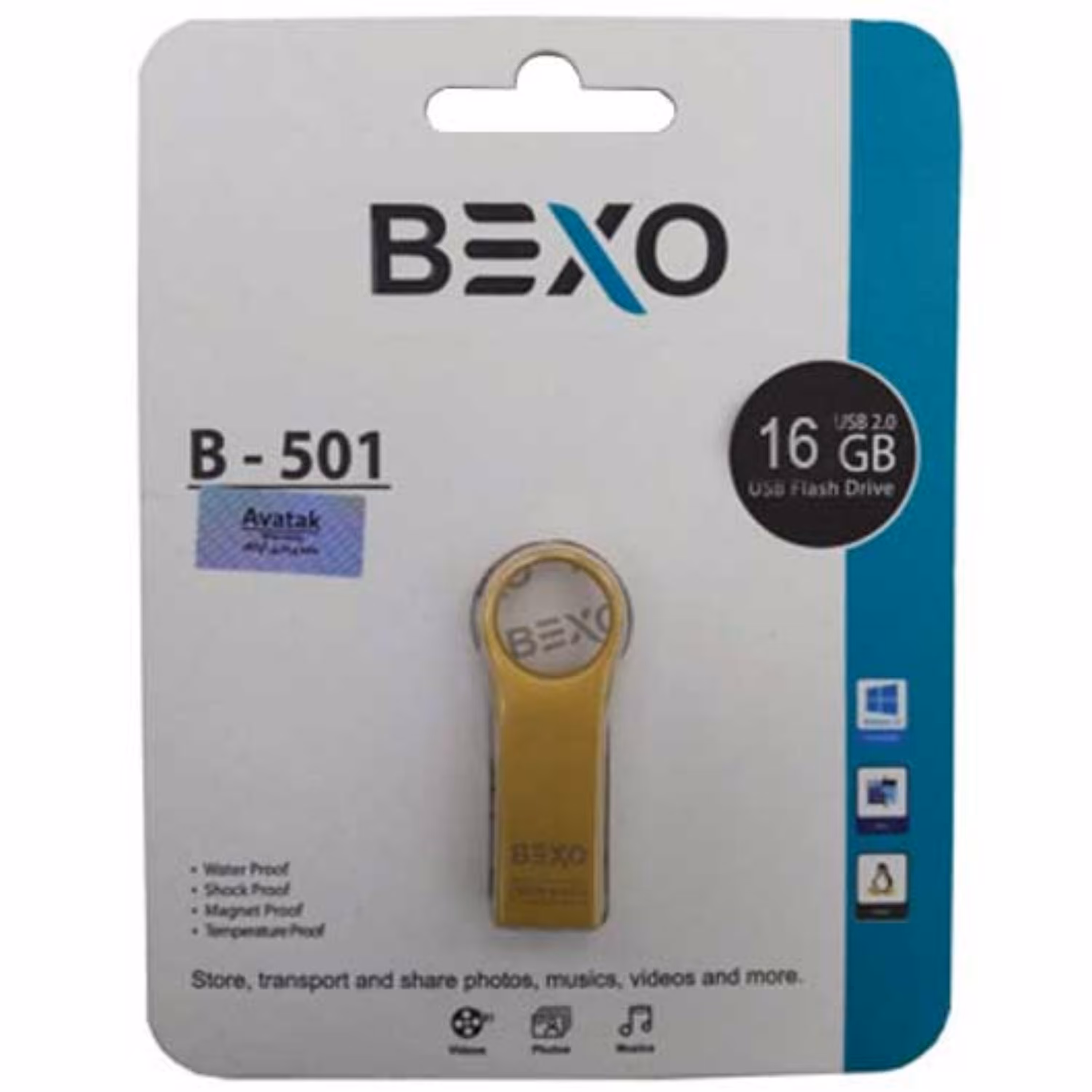 فلش 16GB Bexo B-501 با گارانتی مادام العمر
