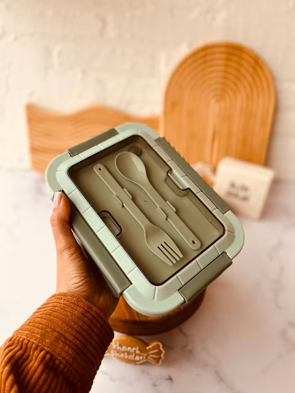 ظرف غذای درب قفلی 3 قسمتی کد00790