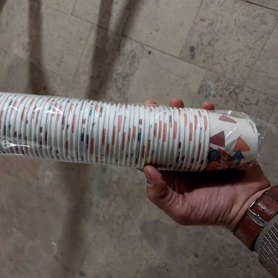 لیوان کاغذی شات دوبل 110 سی سی پارس بسته 50 عددی