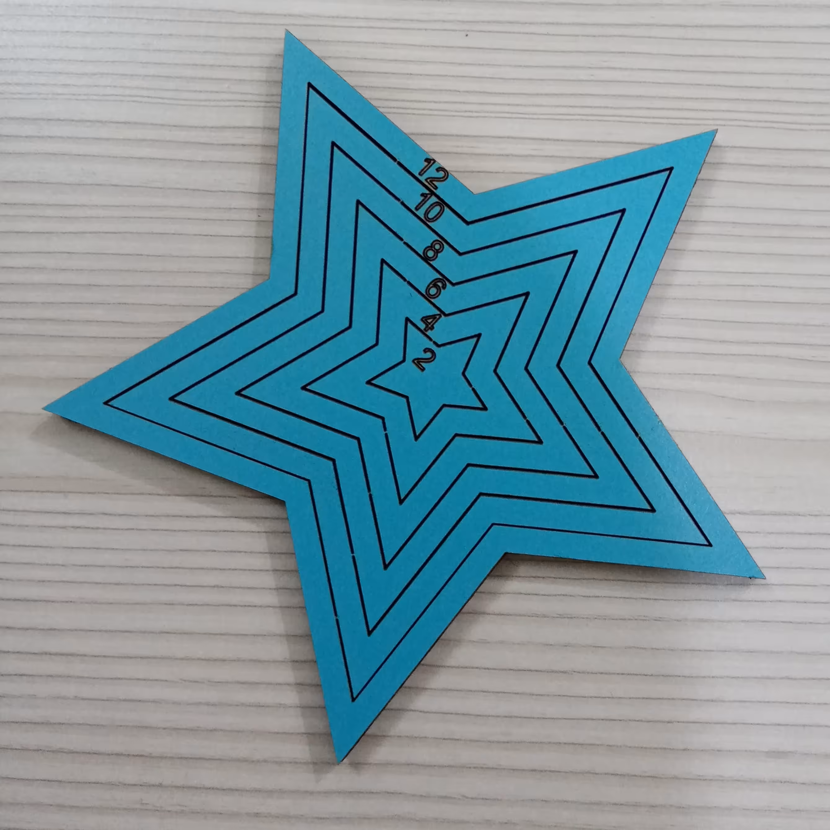 شابلون ستاره سر تیز 12 سانتی