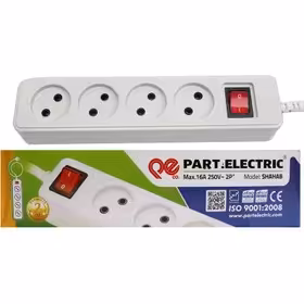 چهارراه پارت بدون ارت مدل شهاب با کابل 3 متر کد 652