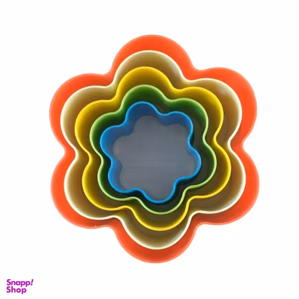 کاتر شیرینی پزی مدل گل بسته 5 عددی