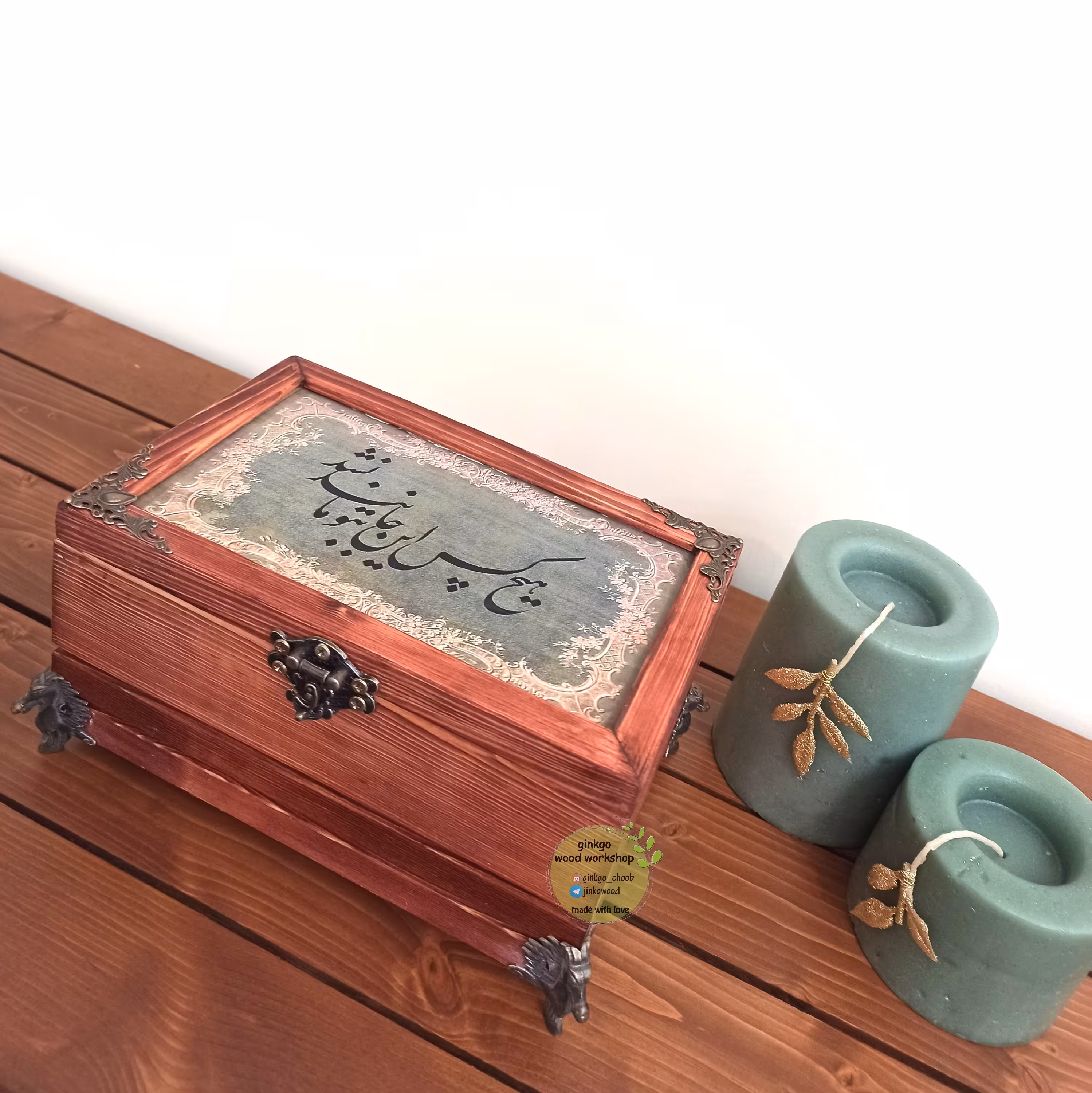 جعبه چوبی- جعبه چوبی کادویی- جعبه چوبی دکوپاژ - جعبه چوبی هدیه