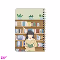 دفترچه یادداشت بامبیلیپ مدل چوبی طرح دختردر کتابخانه کد 2754784