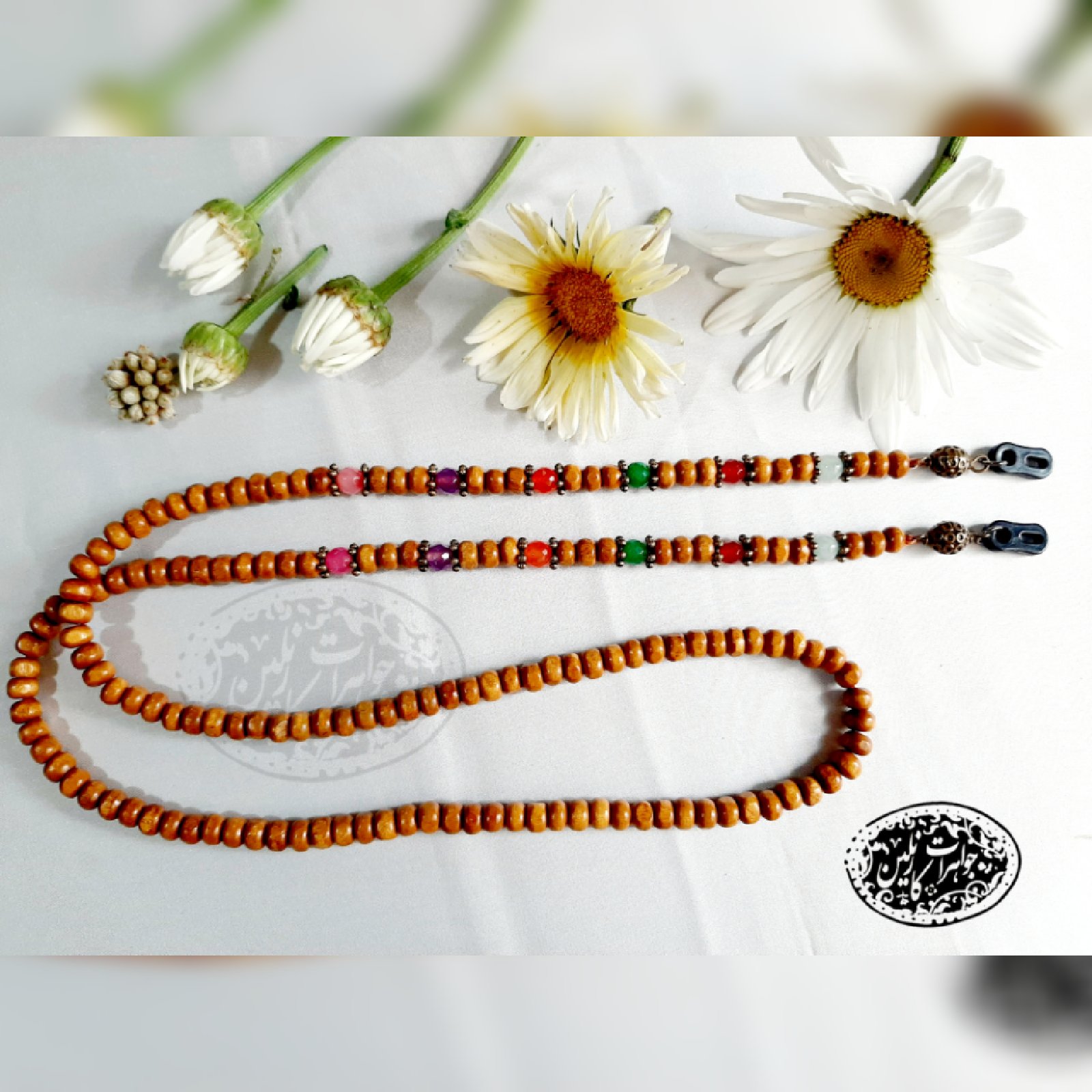 بند عینک چوبی طرح راش