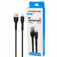 کابل آیفونی KingStar K103i 2.1A 1.1m دارای یکسال گارانتی