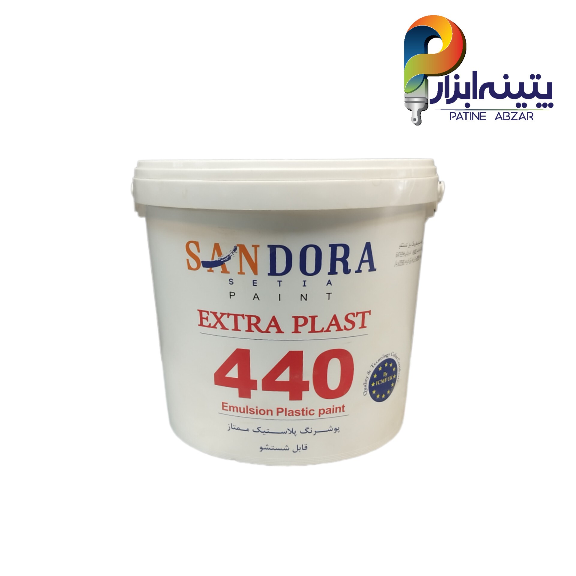 رنگ تمام پلاستیک استاندارد کد 440 ساندورا باک 12کیلویی