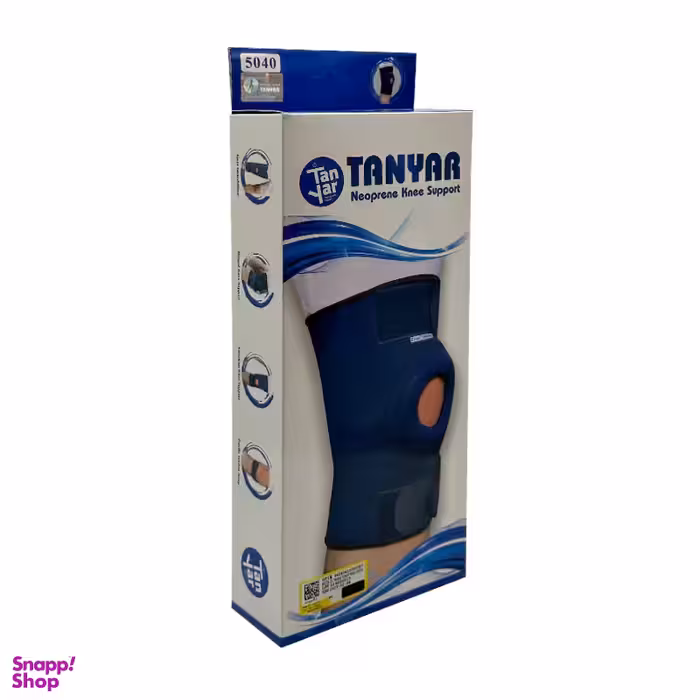 زانوبند قابل تنظیم کشکک باز نئوپرن تن یار کد 5040