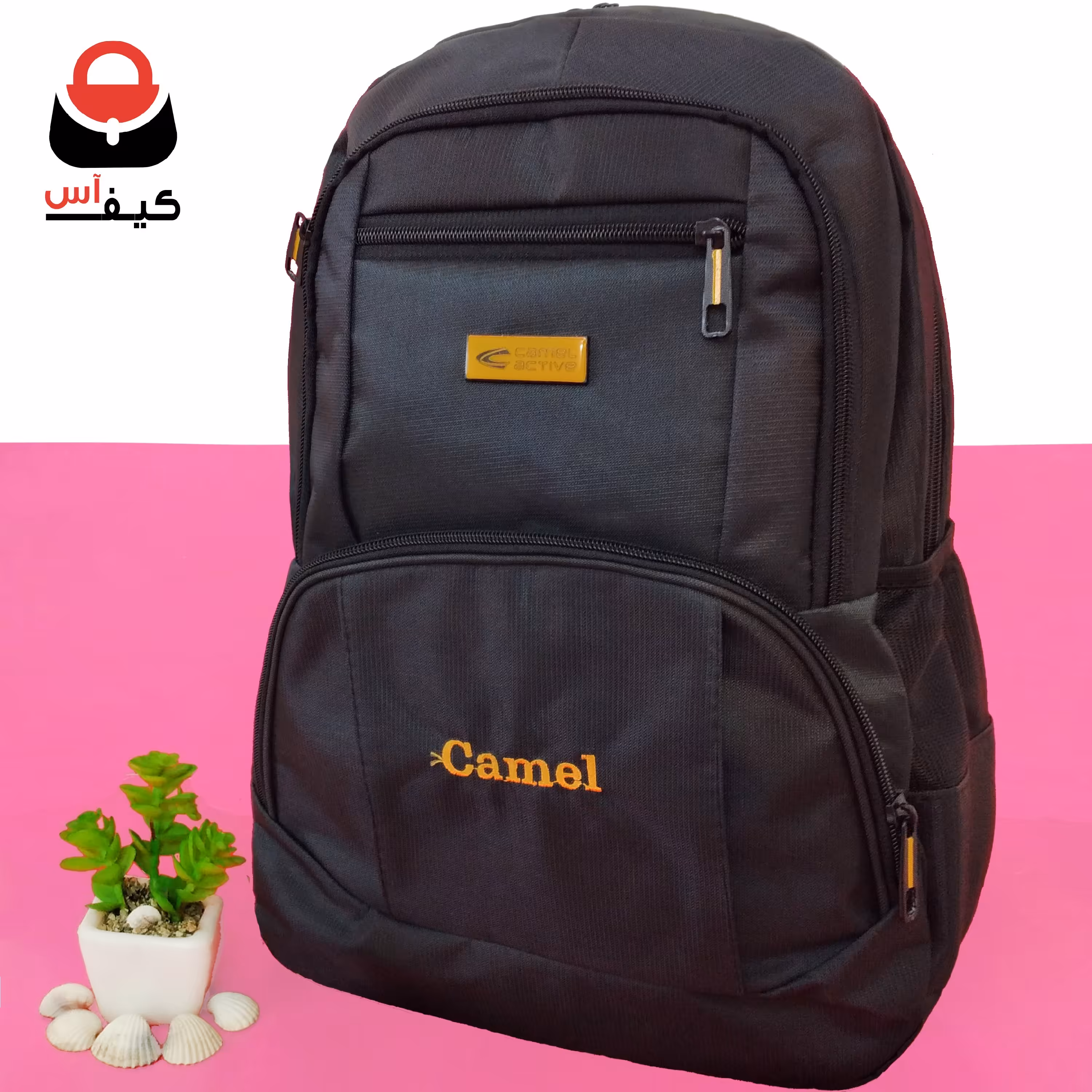 کوله پشتی لپتاپ و  گردشی camel کابلدار شیک و اسپورت