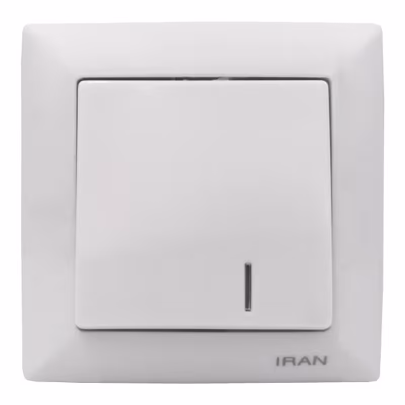 کلید تک پل توکار ایران مدل الیزه کیفیت عالی استاندارد