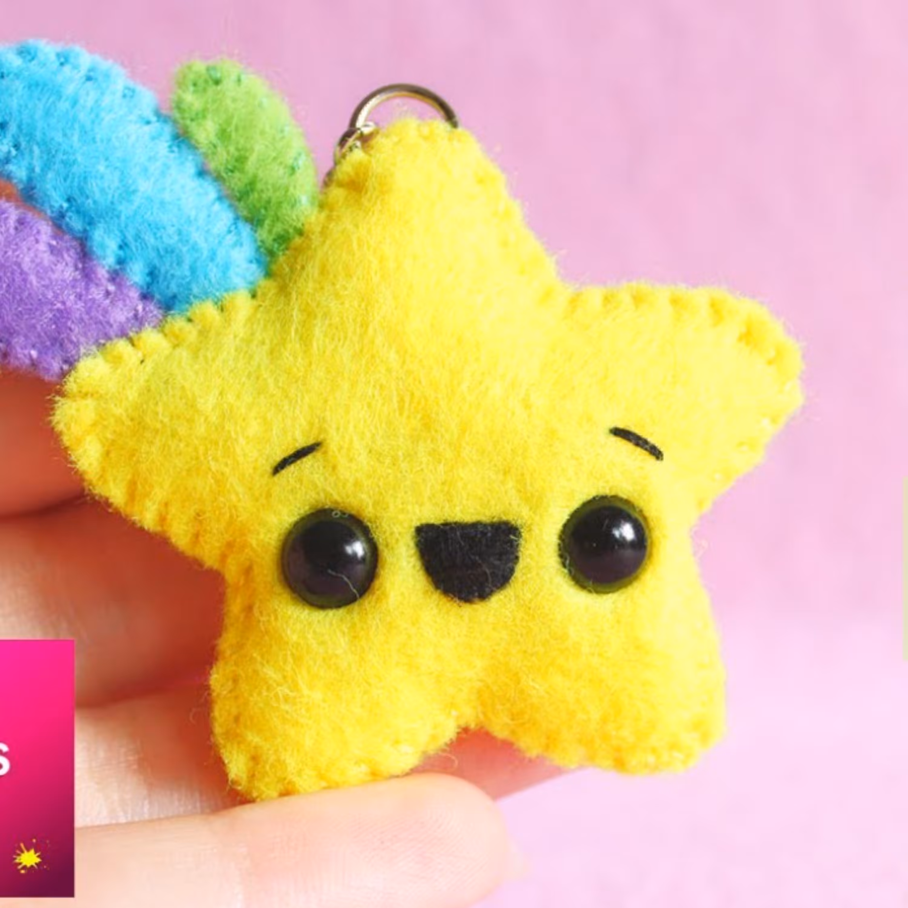 مگنت یخچالی نمدی (طرح ستاره1)