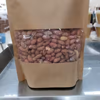 مغز بادام زمینی برشته آستانه اشرفیه درشت درجه یک تازه برشته  نیم کیلویی 