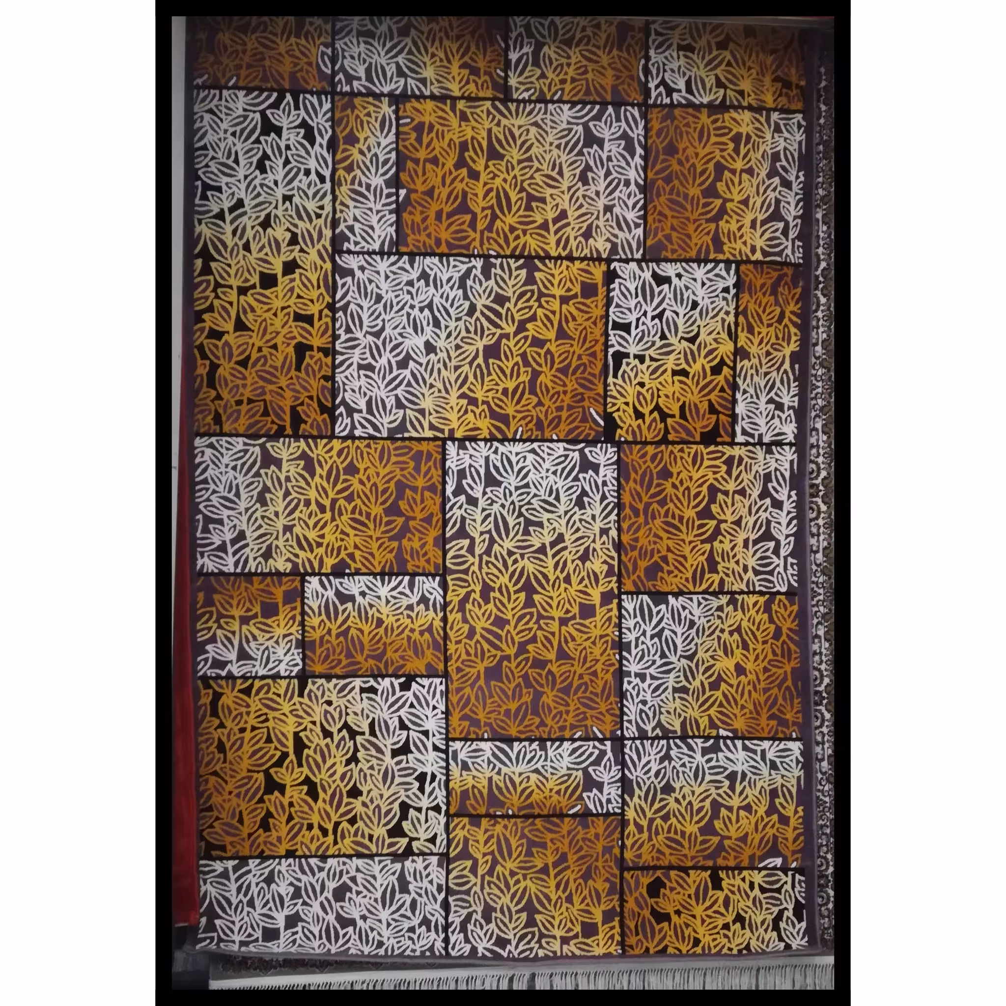 فرش ماشینی 6 متری 700 شانه 2250  تراکم اکرولیک طذح فانتزی بنفش 