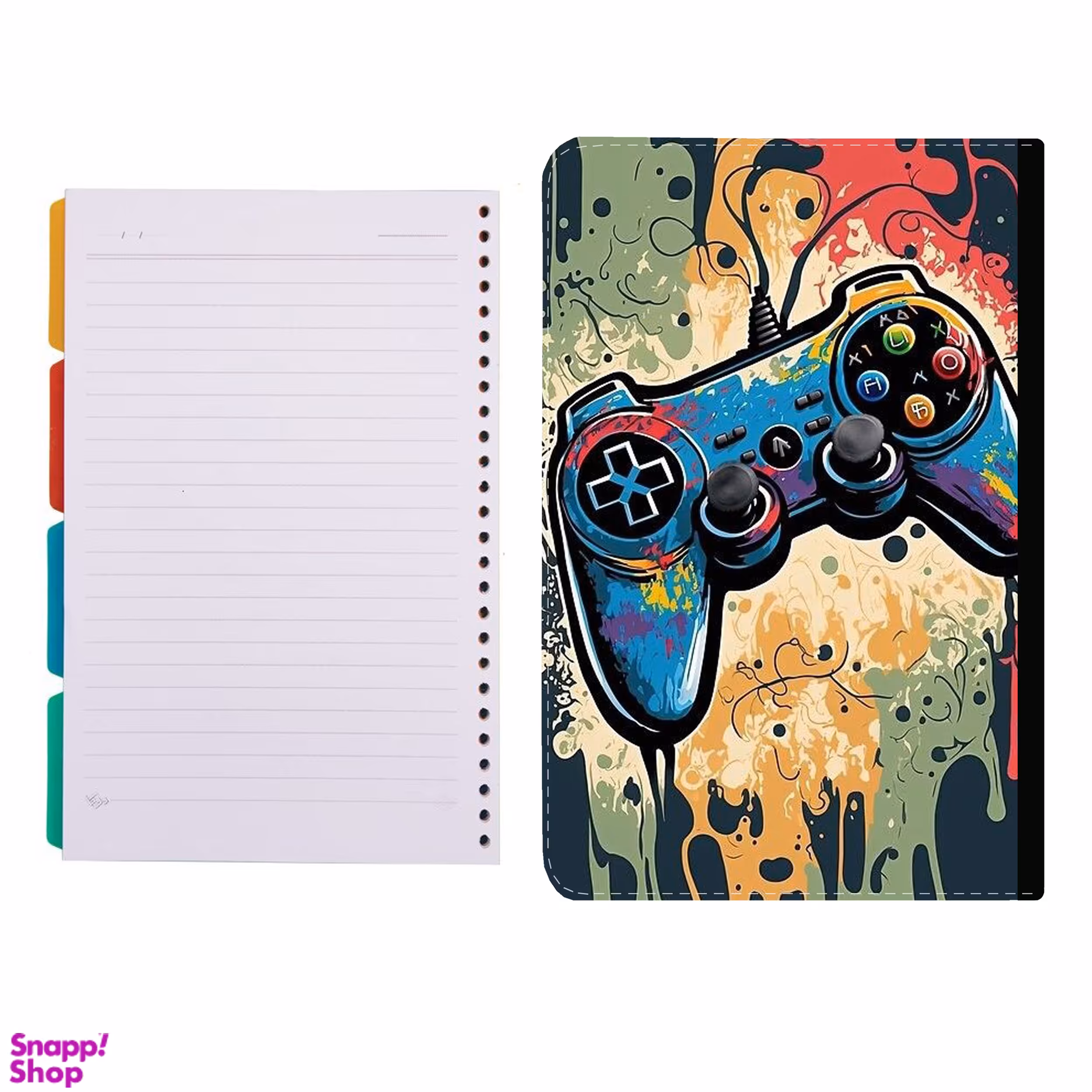 کلاسور طرح دسته پلی استیشن کد 281 به همراه کاغذ کلاسور