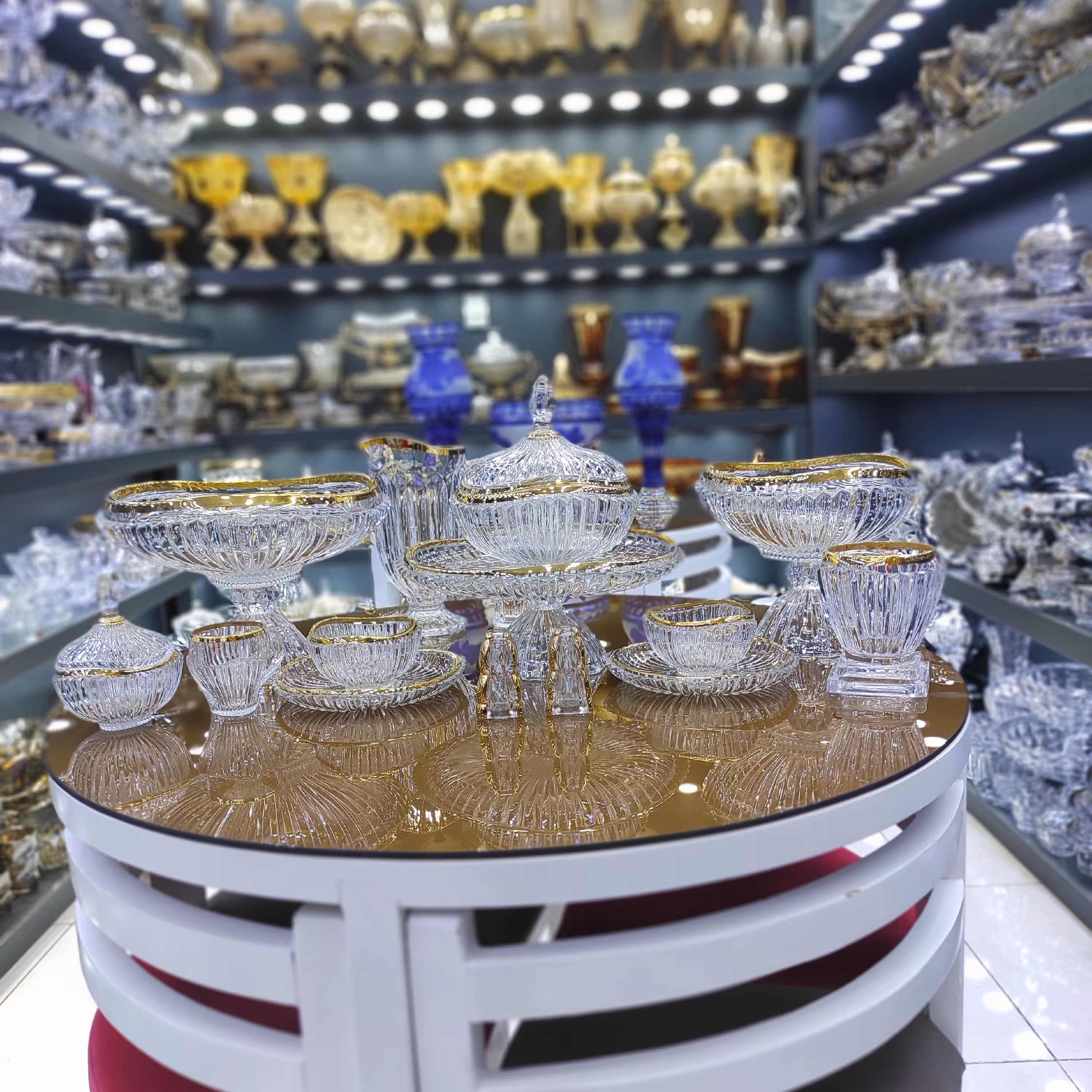 (سرویس پذیرایی کریستال طلا کوب)