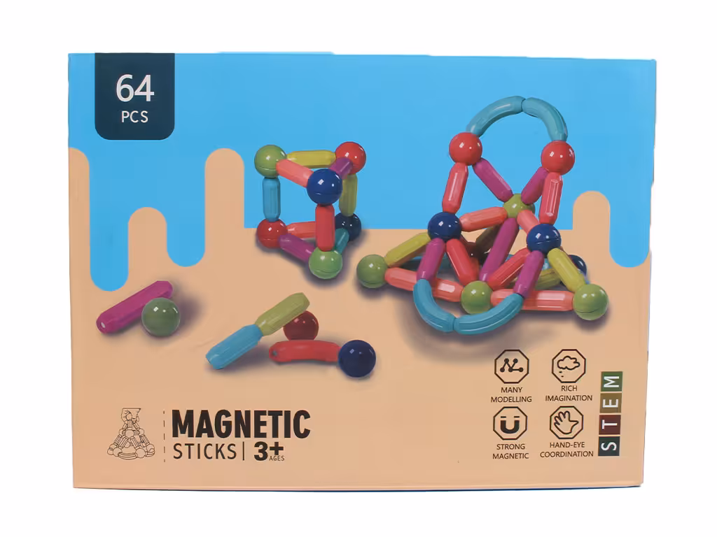 لگو مگنت مغناطیسی 64 تکه اسباب بازی