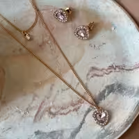 نیم ست طرح قلب برند آی ام امریکایی