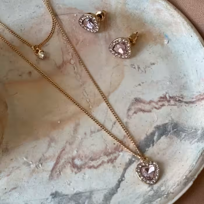 نیم ست طرح قلب برند آی ام امریکایی