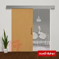 مکانیزم تک درب چوبی ریلی آلباتور سنگین دو طرف آرام بند کد 9720