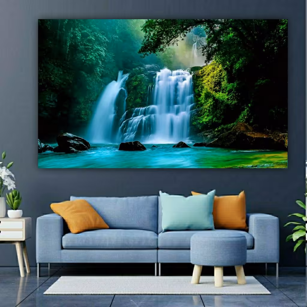 تابلو بوم طرح طبیعت زیبا کد f65