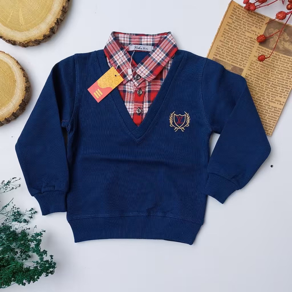 بلوز دو یقه کیفیت بسیار بالا جنس کبریتی سایز 60 و 65