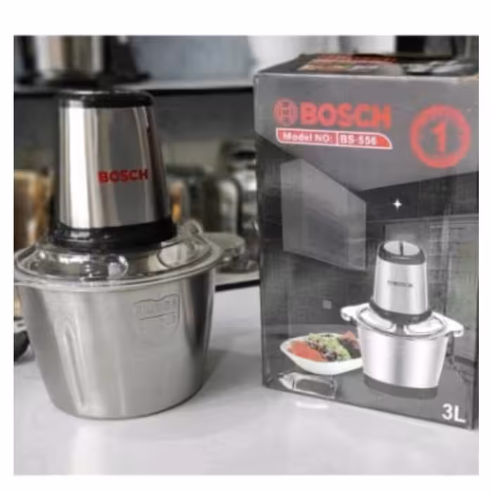 خردکن بوش- غذاساز بوش سه لیتری چهارتیغه مدل 556-غذا ساز بووش-خردکن بووش