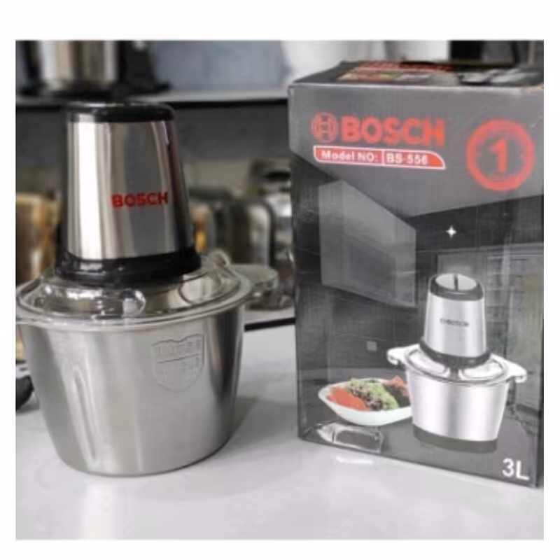 خردکن بوش- غذاساز بوش سه لیتری چهارتیغه مدل 556-غذا ساز بووش-خردکن بووش