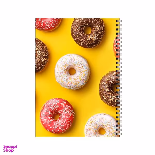 دفتر مشق 50 برگ بامبیلیپ طرح دونات رنگی رنگی کد 5616677