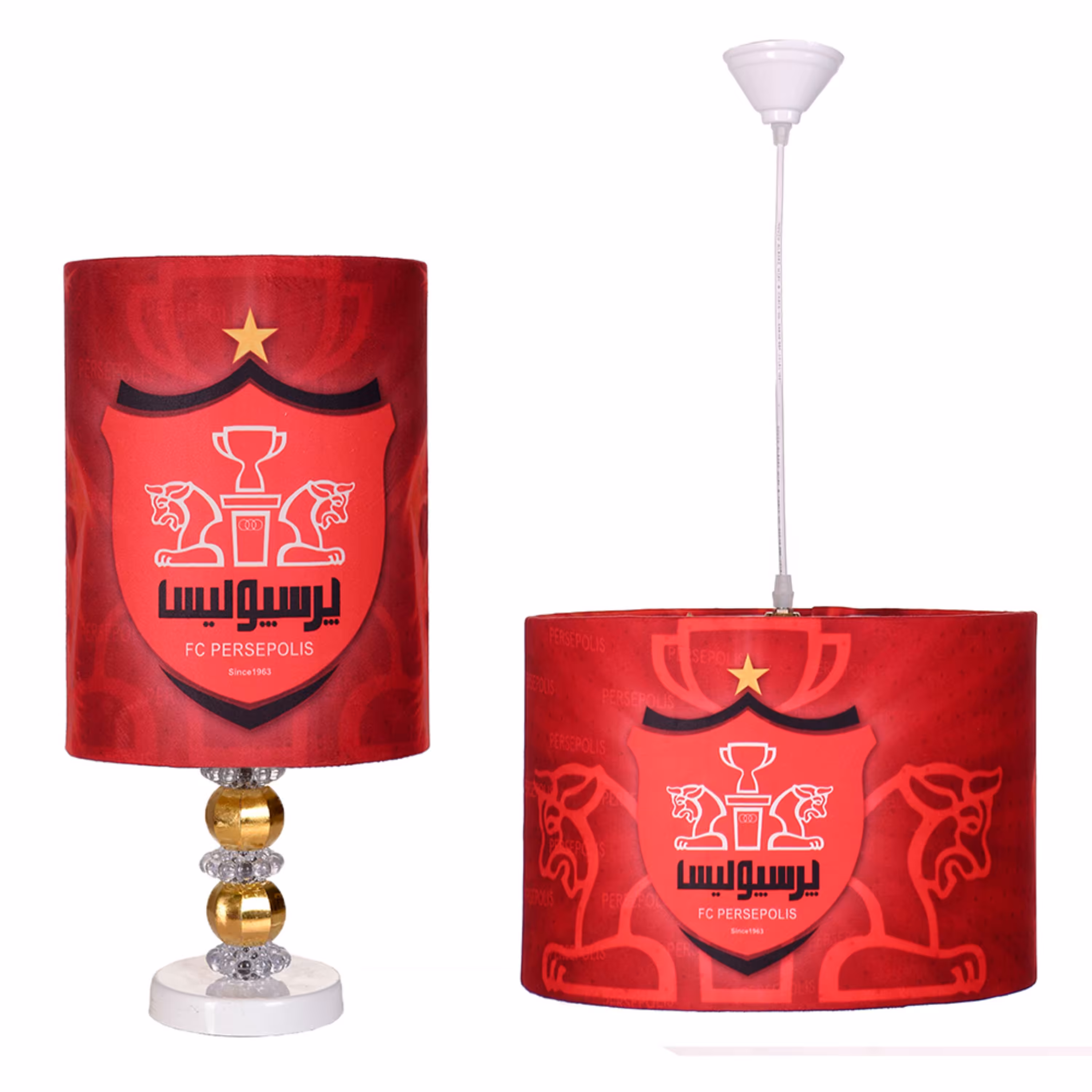 ست آباژور و لوستر اتاق خواب مدل پرسپولیس