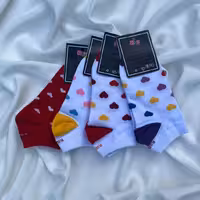 جوراب شاد رنگی قلبی