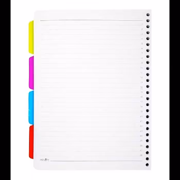 کاغذ کلاسوری 26 سوراخ تکنو