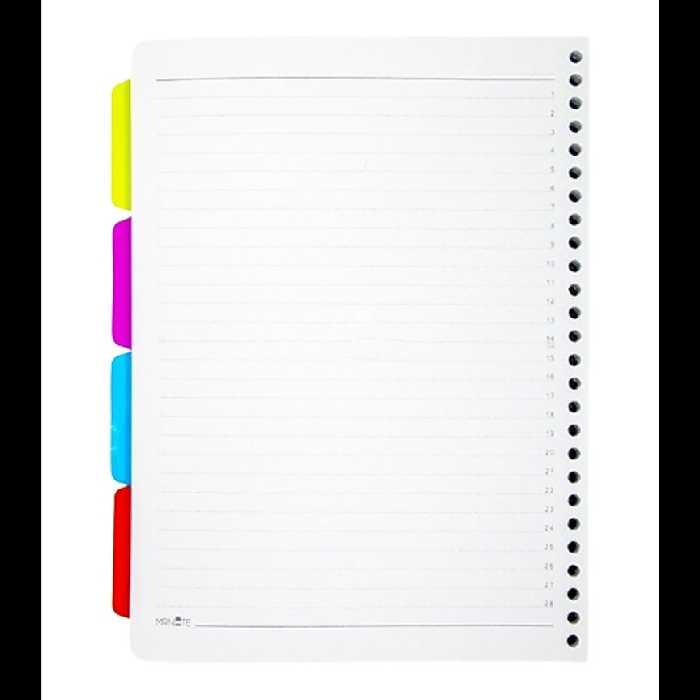 کاغذ کلاسوری 26 سوراخ تکنو