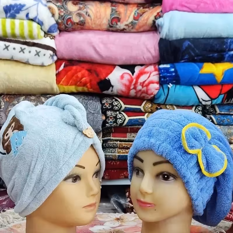 حوله سر  ، کلاه حمام 