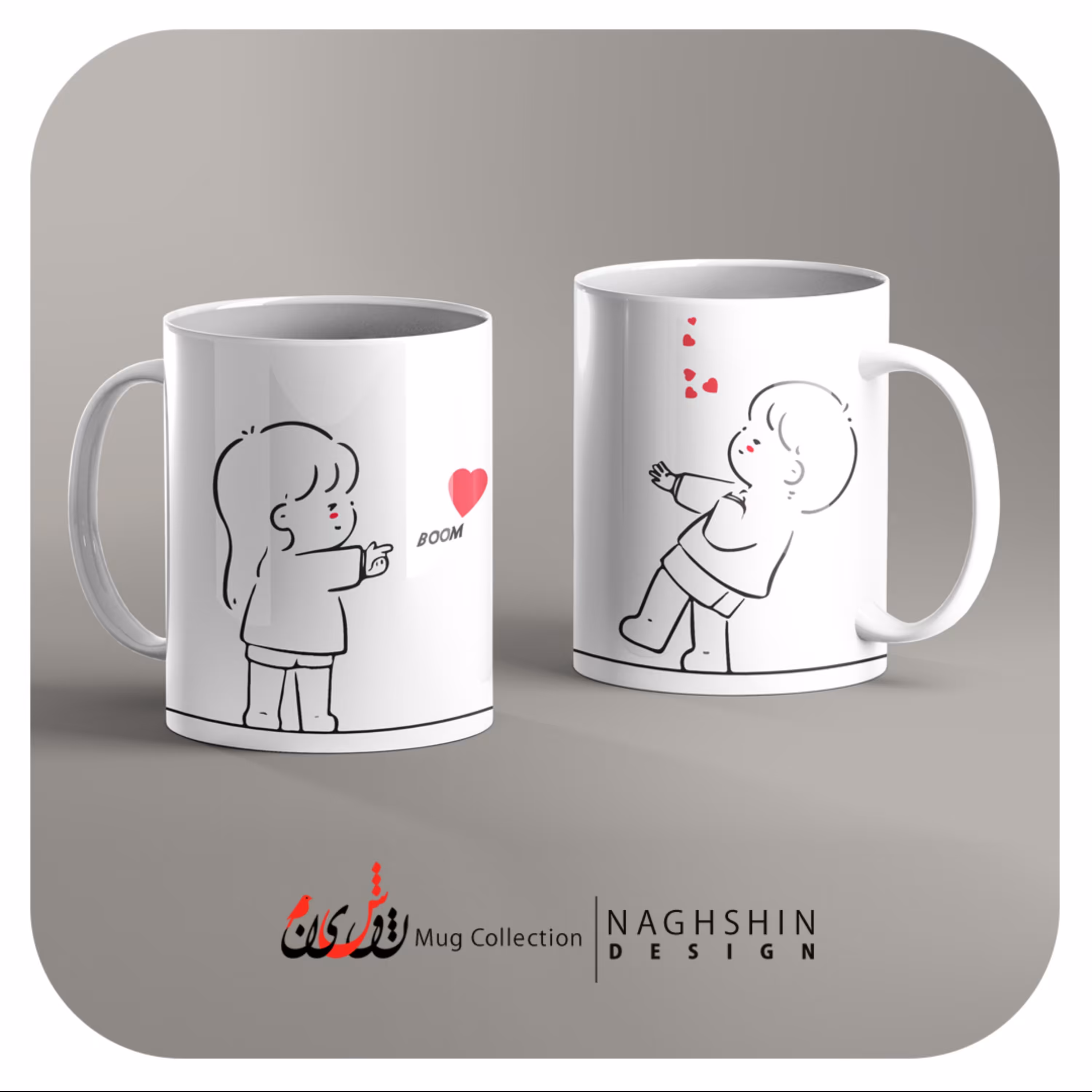 یک عدد ماگ سرامیکی طرح ولنتاین 76- چاپ سابلیمیشن - کیفیت عالی