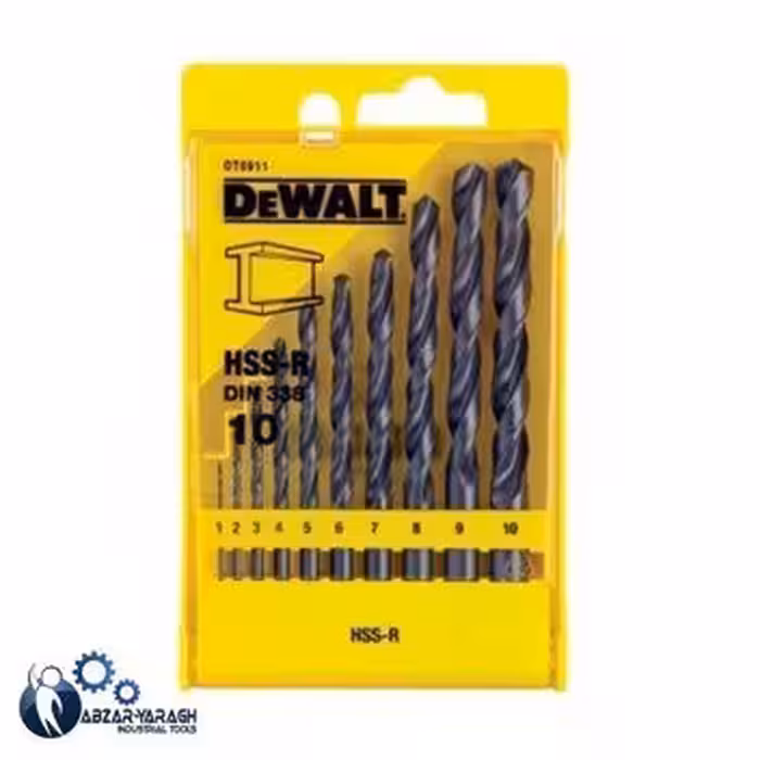 ست مته فلز آهن 10-1 میلیمتر دیوالت DT5911 - ابزار یراق